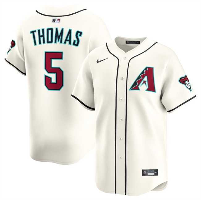 Men%27s Arizona Diamondbacks #5 Alek Thomas Cream Limited Stitched Jersey Dzhi->customized nhl jersey->Custom Jersey